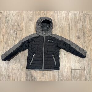 Columbia Kids Charcoal and Black Quilted Jacket Size XS